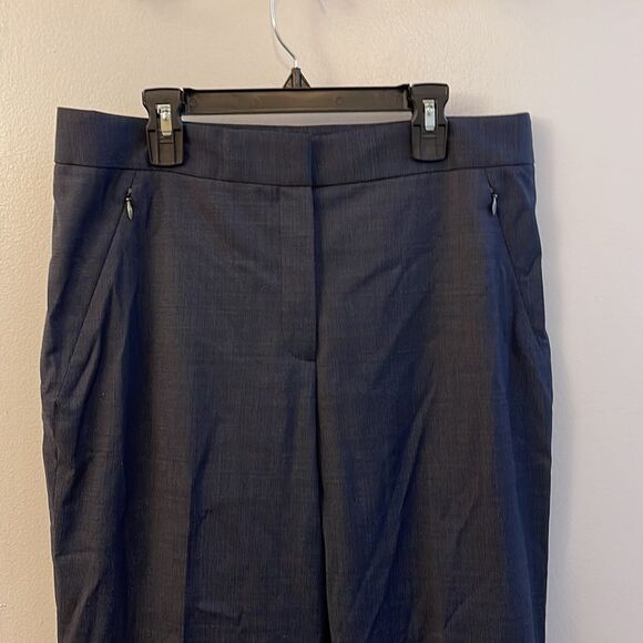 Elie Tahari dark blue wide leg pants - Picture 2 of 8